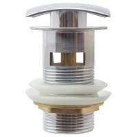 Выпуск для умывальника MPF 1.1/4", клик-клак, перелив, квадратный ИС.110367