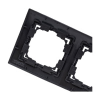 Рамка 3-местная Bylectrica, серия УЮТ, ЮЛИГ.735212.281-40 графит