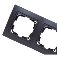 Рамка 3-местная Bylectrica, серия УЮТ, ЮЛИГ.735212.281-40 графит