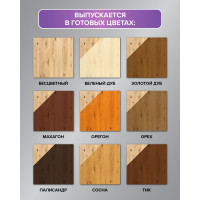 Биозащитное декоративное покрытие для дерева FAKTURA с ионами серебра и льняным маслом, тик, ведро 9 л 208453