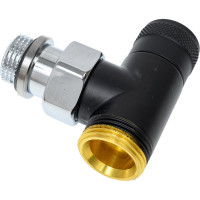 Угловой запорный вентиль SR Rubinetterie Tondera 1/2"х3/4" E, черный 0673-1500VCES