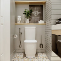 Напольный унитаз компакт Lavinia Boho Bell Pro 3301001N