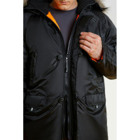 Удлиненная утепленная куртка СОЮЗСПЕЦОДЕЖДА СЕВЕР черная, р. 52-54/рост 182-188 2200000070203