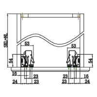 Направляющие WURTH EcoSlide скрытого монтажа, полн. выдвиж. L450 мм, 30 кг 0684250259961 10