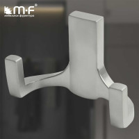 Крючок MF R17, 2-х рожковый, никель матовый 10937v