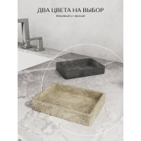 Настольная мыльница FORA STONE BLACK FOR-STN36BL