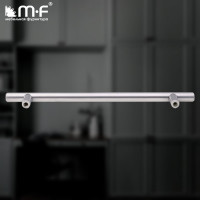 Ручка-рейлинг MF d=12 mm 160/210, матовый хром 11145v