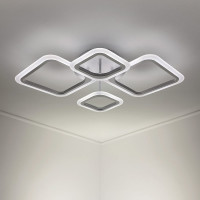 Светодиодная диммируемая люстра RITTER с ДУ FIUGGI 88Вт, 2700К/4200К/6400К, 5900Лм, 660x490x120мм 52033 7