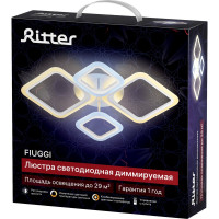 Светодиодная диммируемая люстра RITTER с ДУ FIUGGI 88Вт, 2700К/4200К/6400К, 5900Лм, 660x490x120мм 52033 7