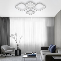 Светодиодная диммируемая люстра RITTER с ДУ FIUGGI 88Вт, 2700К/4200К/6400К, 5900Лм, 660x490x120мм 52033 7