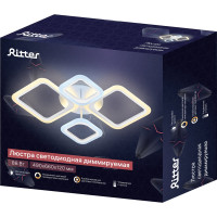 Светодиодная диммируемая люстра RITTER с ДУ FIUGGI 88Вт, 2700К/4200К/6400К, 5900Лм, 660x490x120мм 52033 7