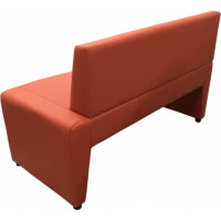 Диван Мягкий офис Ритм двухместный левый оранжевый РТLT201ОР