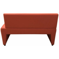 Диван Мягкий офис Ритм двухместный левый оранжевый РТLT201ОР