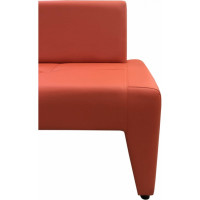 Диван Мягкий офис Ритм двухместный левый оранжевый РТLT201ОР