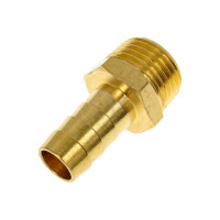 Штуцер пневматический наружная резьба 1/2" - елочка 12 мм, 5 шт Forsage 26093 F-MH08/08K