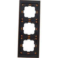 3-а рамка Mono Electric STYLE wood, орех 107-510000-162