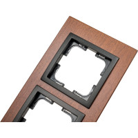 3-а рамка Mono Electric STYLE wood, орех 107-510000-162