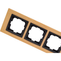4-а рамка Mono Electric STYLE wood, клен 107-520000-163