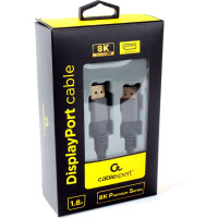 Кабель DisplayPort Cablexpert v1.4 1.8м 20M/20M нейлоновая оплетка металлические разъемы пакет CC-DP8K-6