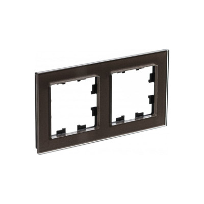 2-ая рамка Systeme Electric AtlasDesign Nature Стекло мокко SE ATN320602