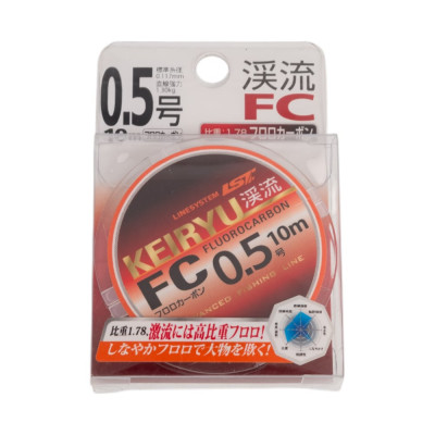 Флюорокарбон LINESYSTEM Keiryu FC 10 м #0.5 0.117 мм 03636