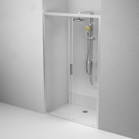 Душевая дверь AM.P Gem Solo 120x195, стекло прозрачное, профиль матовый хром W90G-120-1-195MT