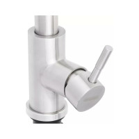 Смеситель для кухни СоюзКран выдвижной излив 40 см., керамический картридж 35 мм., нержавеющая сталь SS01-E132 567-093