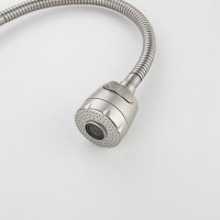 Смеситель для кухни СоюзКран гибкий излив, керамический картридж 35 мм., нержавеющая сталь SS01-F132 567-090