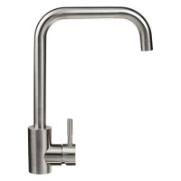 Смеситель для кухни СоюзКран поворотный излив 30 см., керамический картридж 35 мм., нержавеющая сталь SS01-G132 567-091