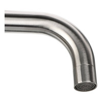 Смеситель для кухни СоюзКран поворотный излив 30 см., керамический картридж 35 мм., нержавеющая сталь SS01-G132 567-091