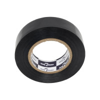 Изолента Klebebander ПВХ, 19 мм х 20 м, 130 мкм, 4 Кв, чёрная, Klebebänder 122311