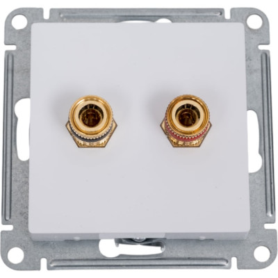 Аудиорозетка Systeme Electric AtlasDesign Бел двухместная SE ATN000187