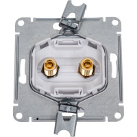 Аудиорозетка Systeme Electric AtlasDesign Бел двухместная SE ATN000187