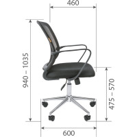 Компьютерное кресло CHAIRMAN 698 хром черный 00-07077478