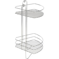 Угловая полка Рыжий кот двухъярусная Vento Plus 23*23*41,5 см хром 310848