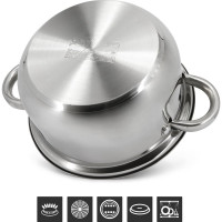 Кастрюля Pomi d'Oro с крышкой 20 см, 3 л P595725 Laura