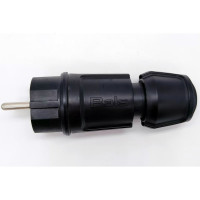 Вилка Bals Schuko 16A 3p 250V IP44 черный MULTI-GRIP 1 шт. 7372-b