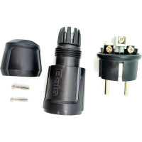 Вилка Bals Schuko 16A 3p 250V IP44 черный MULTI-GRIP 1 шт. 7372-b