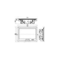 Напольный лючок DKC RAL 9005 12 модулей, черный 88012