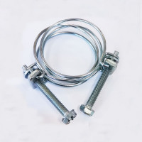 Двойной стальной хомут Boutte 40 мм, 2 шт. 0204656