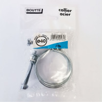 Двойной стальной хомут Boutte 40 мм, 2 шт. 0204656