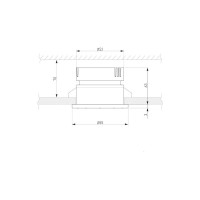 Встраиваемый светильник Elektrostandard 25023 LED7W 4200K белый серебро a056772