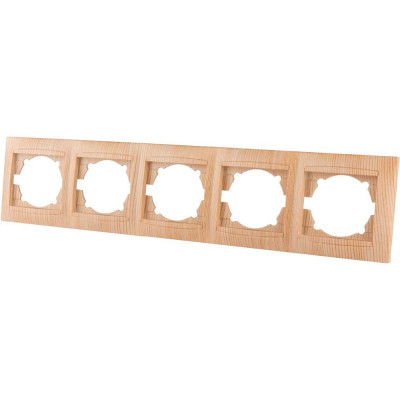 5-постовая рамка TDM ELECTRIC горизонтальная, сосна Лама SQ1815-0337