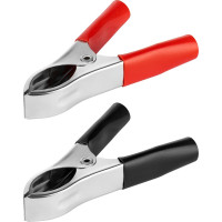 Зажим крокодил TDM ELECTRIC ЗК 30А, 75мм, красный/черный (1шт+1шт) SQ0541-0023