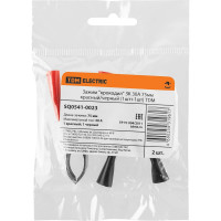 Зажим крокодил TDM ELECTRIC ЗК 30А, 75мм, красный/черный (1шт+1шт) SQ0541-0023