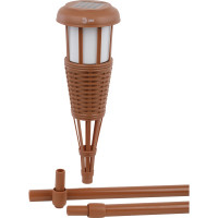 Садовый светильник ЭРА ERASF22-35 Факел бамбук, на солнечной батарее, 90 см, Б0053383
