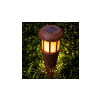 Садовый светильник ЭРА ERASF22-35 Факел бамбук, на солнечной батарее, 90 см, Б0053383