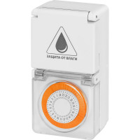 Розеточный таймер TDM ELECTRIC ТРМ-03-30мин/24ч-16А-IP44 (суточный, защита от влаги) SQ1506-0004