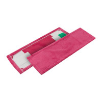 Плоский моп NV микрофибра, 40 см, красный, крепление карман и ухо MF-M-40-R/C