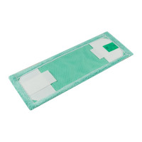 Плоский моп NV микрофибра, 40 см, зеленый, крепление карман и ухо MF-M-40-G/C